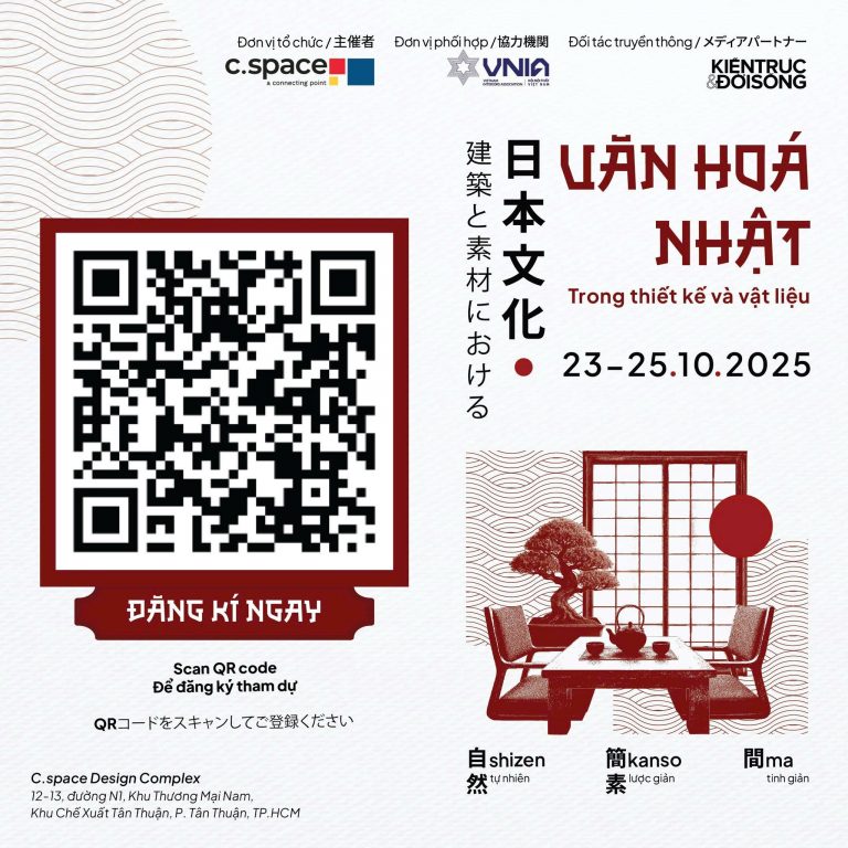 VĂN HÓA NHẬT TRONG THIẾT KẾ & VẬT LIỆU 2025 – HÀNH TRÌNH LAN TỎA GIÁ TRỊ THIẾT KẾ NHẬT TẠI VIỆT NAM