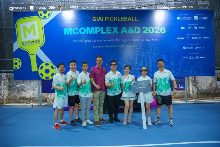 GIẢI PICKLEBALL MCOMPLEX A&D 2026: KHI CỘNG ĐỒNG KIẾN TRÚC – NỘI THẤT GẶP NHAU TRÊN SÂN ĐẤU