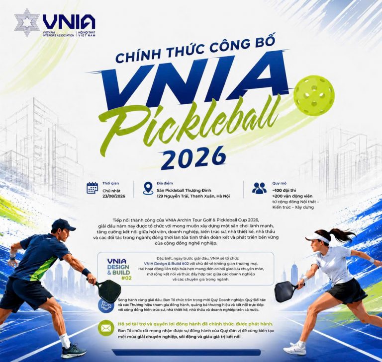 CHÍNH THỨC CÔNG BỐ GIẢI VNIA PICKLEBALL 2026