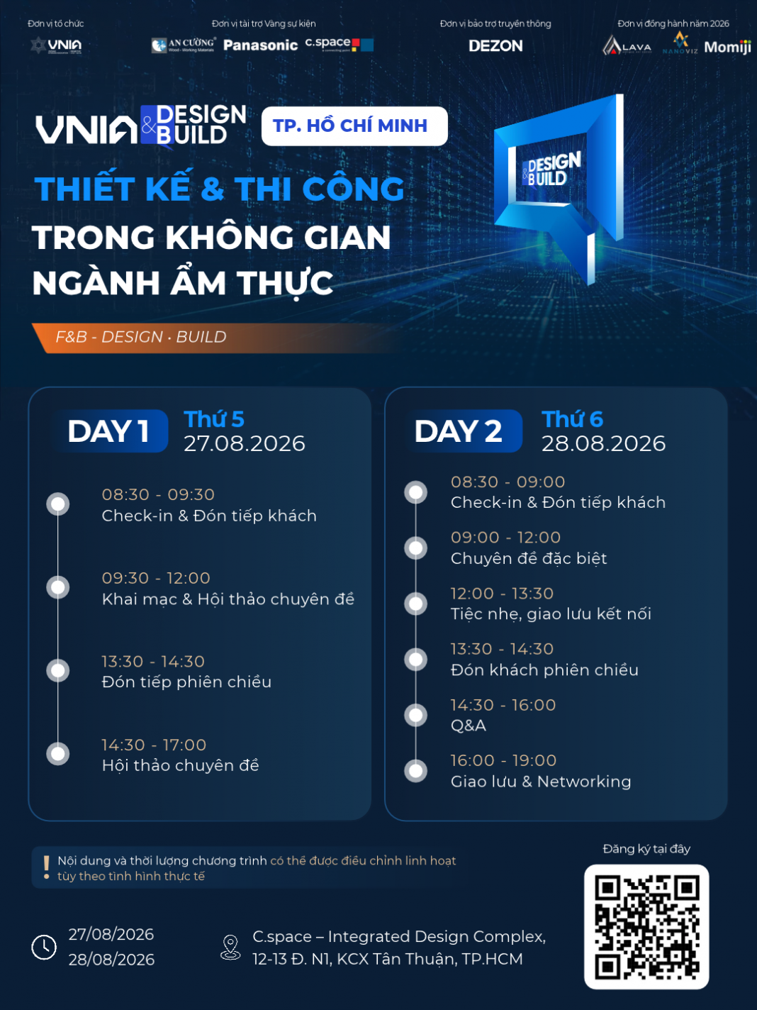 agenda sự kiện frame dọc